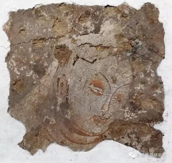龜茲王族供養(yǎng)人頭部 第171窟主室前壁 現(xiàn)藏北京木木美術(shù)館