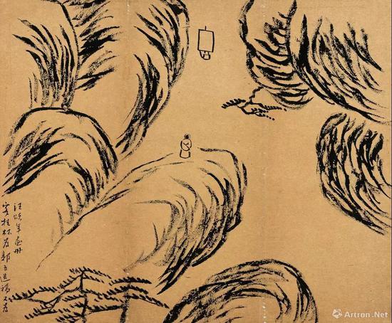 齊白石 客桂林造稿 紙本墨筆 33.5cm×40.5cm 1905年 北京畫院藏