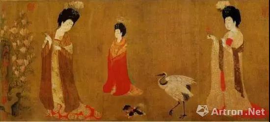 唐 周昉 《簪花仕女圖》局部