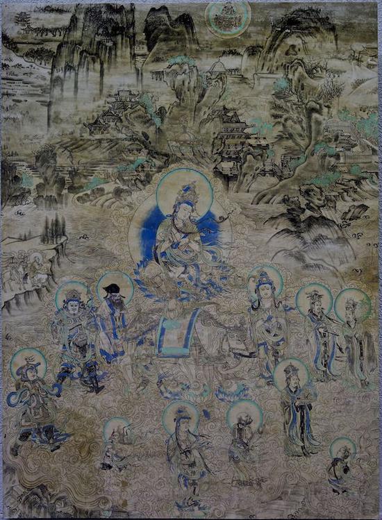 榆林窟第三窟西壁南側(cè)《普賢變》(復(fù)制品) 謝繼勝拍攝