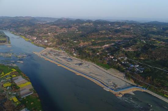圖一 四川彭山江口古戰(zhàn)場遺址考古發(fā)掘區(qū)全景