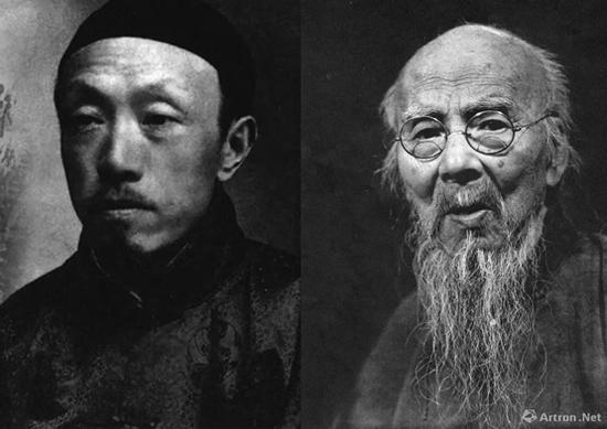 齊白石(右一)與陳師曾(左一)的藝壇佳話